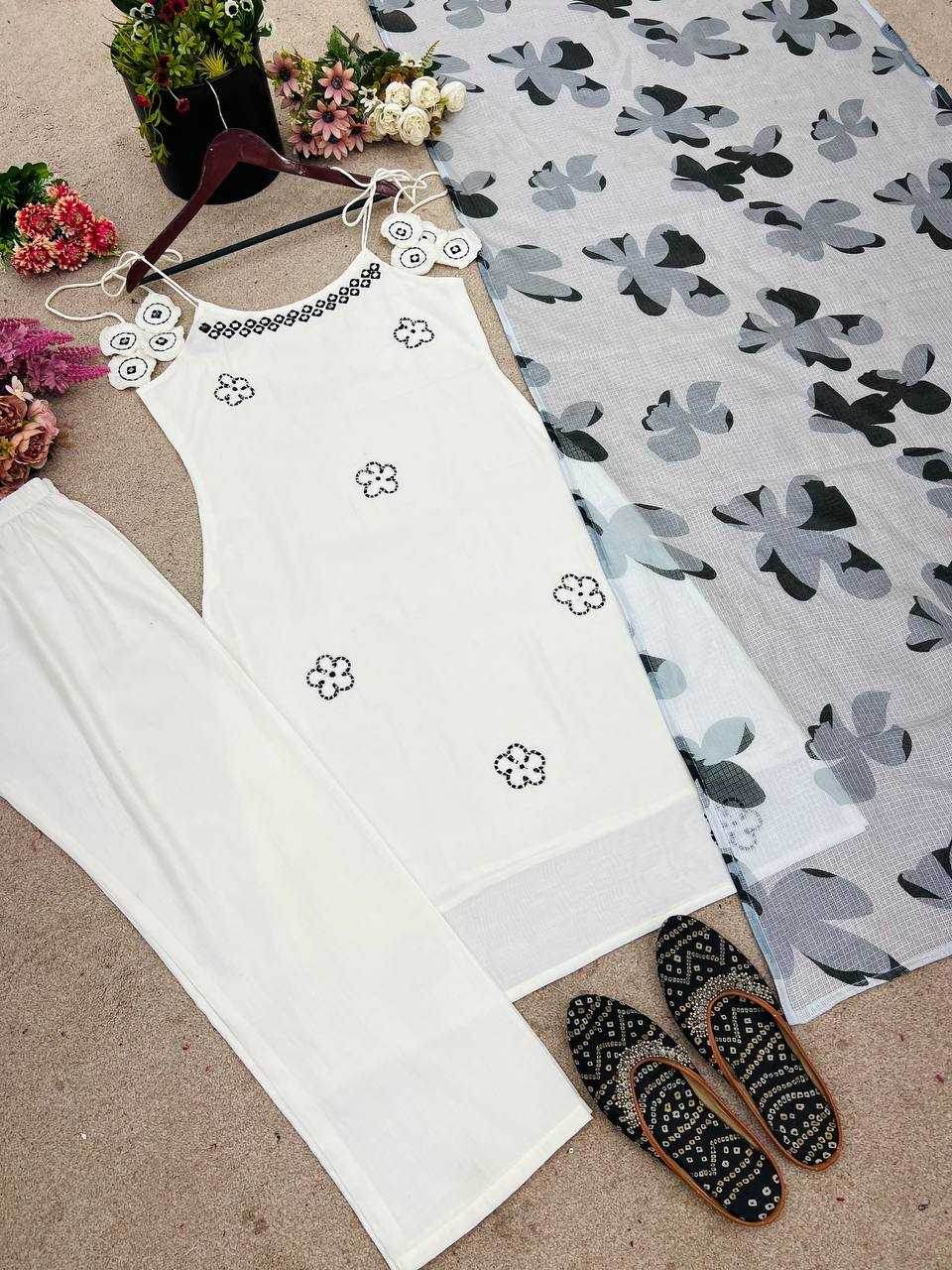 Heavy Roman Silk Mirror Work Sleeveless Kurti - MYLUXURY LANE ENTERPRISE